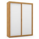 Ver imagem 2 de Jogo de Quarto Infantil Tutto New Guarda Roupa 2 Portas e Berço Branco Soft/freijó com Capiton