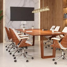 Kit 10 Cadeiras Escritório Diretor Giratória Corino Kopenhagen - 8