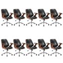 Ver imagem 1 de Kit 10 Cadeiras Escritório Diretor Giratória Corino Kopenhagen