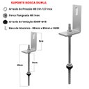 Ver imagem 4 de Estrutura Suporte Fixa Linha C Placa Painel Solar Inox Telha Fibrocimento Ondulada Viga Madeira | Pe