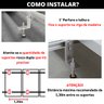 Estrutura Suporte Fixa Linha C Placa Painel Solar Inox Telha Fibrocimento Ondulada Viga Madeira | Pe - 6