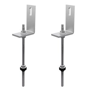 Estrutura Suporte Fixa Linha C Placa Painel Solar Inox Telha Fibrocimento Ondulada Viga Madeira | Pe