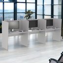 Ver imagem 2 de Call Center para Trabalho 3 Lugares Guiche Office Irlanda MDP 306cm Casah