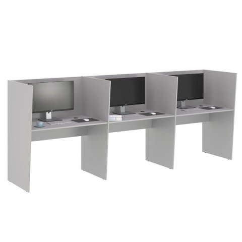 Call Center para Trabalho 3 Lugares Guiche Office Irlanda MDP 306cm Casah