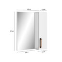 Ver imagem 7 de Conjunto para Banheiro 3 Peças 1 Gabinete com Lavatório 1 Armário com Espelho Málaga