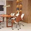 Ver mais imagens de Kit 2 Cadeiras Escritório Presidente Giratória Corino Apoia Cabeça Kopenhagen