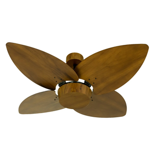 Ventilador de Teto Natuvent Dahlia No Light 4 Pás Madeira Imbuia 127v