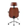 Kit 2 Cadeiras Escritório Presidente Giratória Corino Apoia Cabeça Kopenhagen - 3