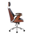 Ver imagem 5 de Kit 2 Cadeiras Escritório Presidente Giratória Corino Apoia Cabeça Kopenhagen