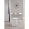 Mesa Dobrável Tramontina em Madeira Branca com Suporte Metálico 60x40 Cm - 2