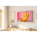 Ver imagem 1 de Quadro Decorativo N°122 140x80cm - Panorâmico Cozinha Bananas - Madeira Clara - Rollflex