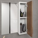 Ver imagem 2 de Conjunto para Banheiro com Gabinete com Pés, Lavatório e Espelheira Málaga