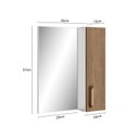 Ver imagem 7 de Conjunto para Banheiro com Gabinete com Pés, Lavatório e Espelheira Málaga