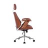 Kit 2 Cadeiras Escritório Presidente Giratória Corino Apoia Cabeça Kopenhagen - 5