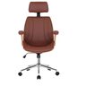 Kit 6 Cadeiras Escritório Presidente Giratória Corino Apoia Cabeça Kopenhagen - 2