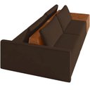 Ver imagem 7 de Sofá Ilha Modular para Sala 232cm com Puff Dublin K01 Veludo Marrom Sintético Caramelo - Lyam