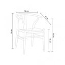 Ver imagem 5 de Kit com 6 Cadeiras para Sala de Jantar Wishbone Madeira Maciça Marrom/Clara