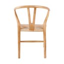 Ver imagem 7 de Kit com 8 Cadeiras para Sala de Jantar Wishbone Madeira Maciça Marrom/Clara