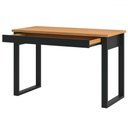 Ver imagem 2 de Mesa Escrivaninha 100% Mdf Industrial Concept 1 Gaveta Freijó/preto Fosco - Panorama Móveis