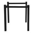 Ver imagem 2 de Pés para Mesa de Jantar Base de Mesa Quadrada 0,80 para Tampos de Vidro Madeira ou Granito Preto Ql
