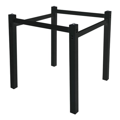 Pés para Mesa de Jantar Base de Mesa Quadrada 0,80 para Tampos de Vidro Madeira ou Granito Preto Ql