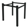 Pés para Mesa de Jantar Base de Mesa Quadrada 0,80 para Tampos de Vidro Madeira ou Granito Preto Ql - 1