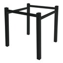 Ver imagem 1 de Pés para Mesa de Jantar Base de Mesa Quadrada 0,80 para Tampos de Vidro Madeira ou Granito Preto Ql