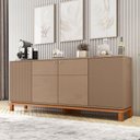 Ver imagem 1 de Buffet Aparador 4 Portas Balcão Cinza Jace Caemmun