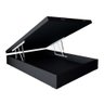 Cama Box Baú Casal + Colchão Espuma D33 Semi Ortopédico Extra Firme Comfort Prime 72x138x188 Preto - 3