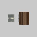 Ver imagem 6 de 3 Arandela Madeira Rústica Elegante e Resistente Luminária+led 20cm Luxo