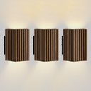 Ver imagem 4 de 3 Arandela Madeira Rústica Elegante e Resistente Luminária+led 20cm Luxo