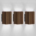 Ver imagem 1 de 3 Arandela Madeira Rústica Elegante e Resistente Luminária+led 20cm Luxo