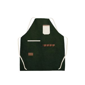 Avental Jardinagem Pintura Artesanato Verde Escuro