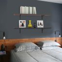 Ver imagem 2 de PRATELEIRA MDP STUDIO 60X30X1,5CM PRETO - BRASFORMA