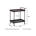 Ver imagem 6 de Carrinho Bar Buffet Boulevard Aparador Cozinha Gourmet Industrial