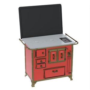 Fogao a Lenha N 2 Renaissance Chapa de Aluminio Vermelho Cald Sd