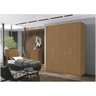Guarda Roupa Spazio 100% Mdf 2 Portas Correr Freijo Fazzio Moveis - 2