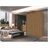 Guarda Roupa Spazio 100% Mdf 2 Portas Correr Freijo Fazzio Moveis - 3
