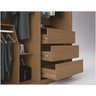 Guarda Roupa Spazio 100% Mdf 2 Portas Correr Freijo Fazzio Moveis - 5