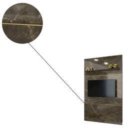 Painel Piso Teto Sarah TV 65 Jade Oliva Tana Decor Madetec - 3