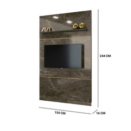 Painel Piso Teto Sarah TV 65 Jade Oliva Tana Decor Madetec - 4