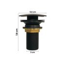 Ver imagem 4 de Kit Cuba Pia de Sobrepor Tulipa com Valvula Click Black Branco
