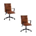 Ver imagem 1 de Kit 2 Cadeiras Escritório Diretor Giratória em Couro com Relax Palermo