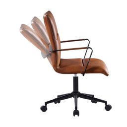 Kit 4 Cadeiras Escritório Diretor Giratória em Couro com Relax Palermo - 8