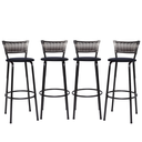 Ver imagem 1 de Kit 4 Banquetas Alta para Cozinha Junco Degradê Bancada Bistrô Balcão Ilhas Área Gourmet Piscina