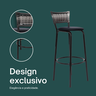 Kit 4 Banquetas Alta para Cozinha Junco Degradê Bancada Bistrô Balcão Ilhas Área Gourmet Piscina - 4