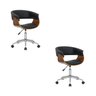 Kit 2 Cadeiras Escritório Diretor Giratória Regulável - 1