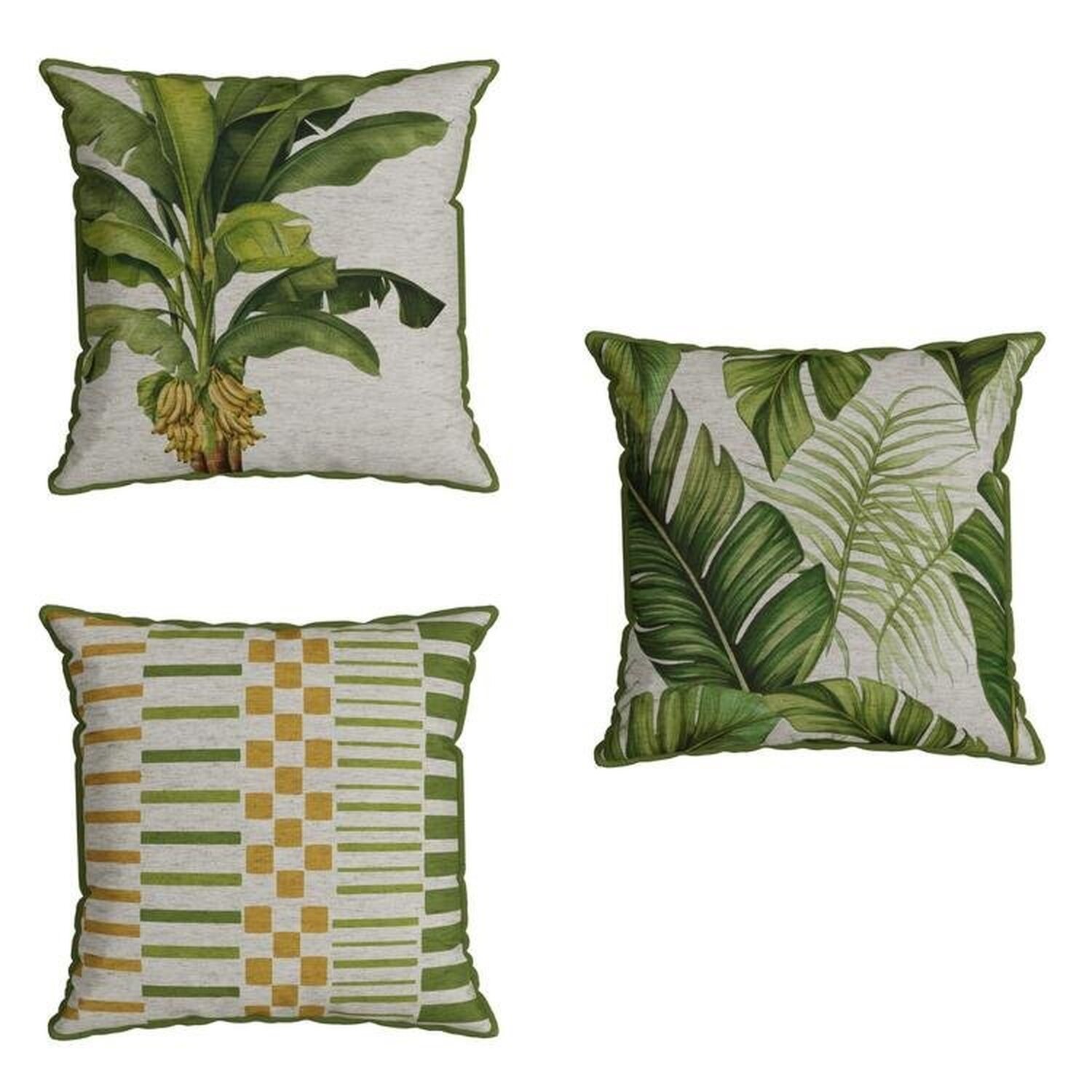 Kit 3 Capas Garden Tropical com Cordonê 43x43 Cm - 1