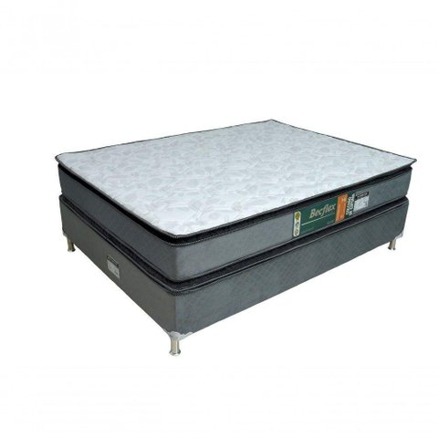 Conjunto Cama Box e Colchão Casal Becflex Pillow