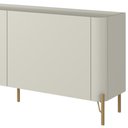 Ver imagem 5 de Rack para Sala de Estar Tv 75 Pol 4 Portas Pés Industrial Dourado Alef I03 Luna - Lyam Decor